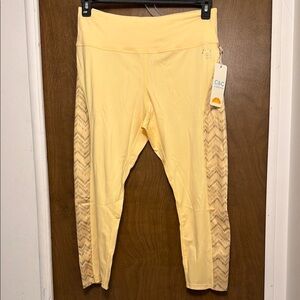 C.C Yellow Patterned Leggings